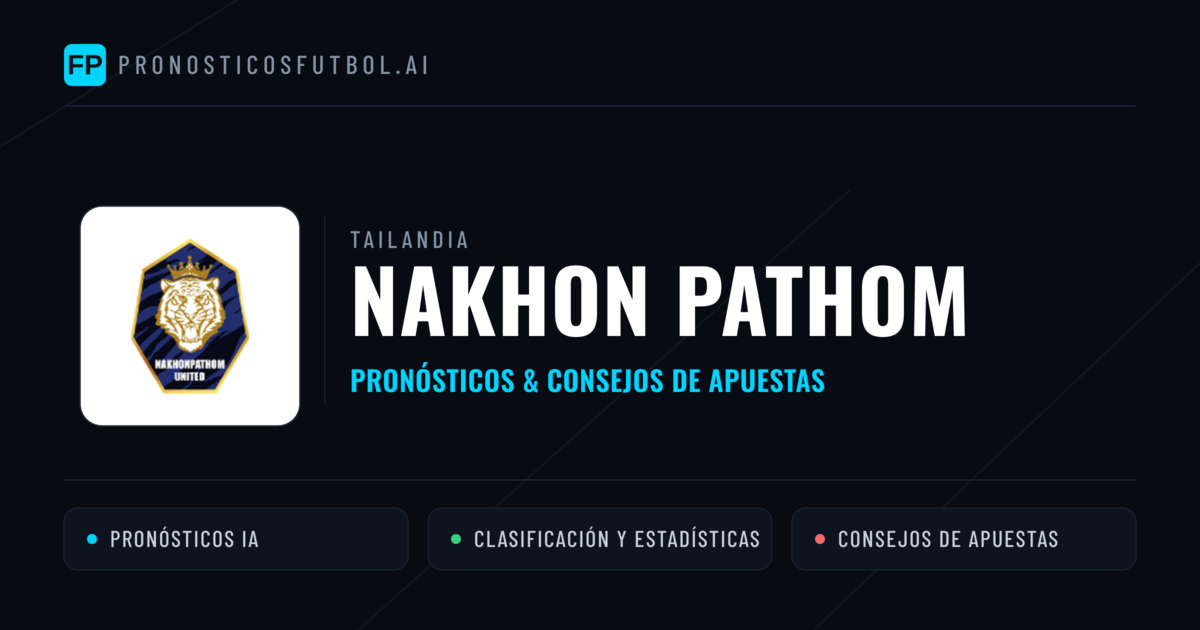 Nakhon Pathom Pronósticos y estadísticas