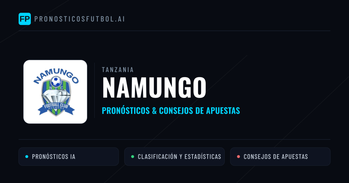 Namungo Pronósticos y estadísticas