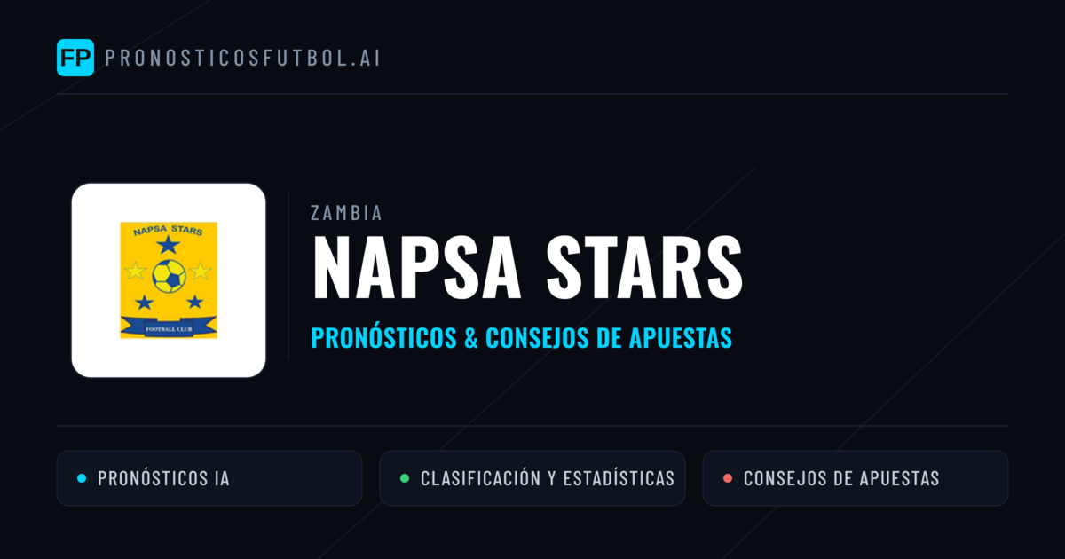 NAPSA Stars Pronósticos y estadísticas
