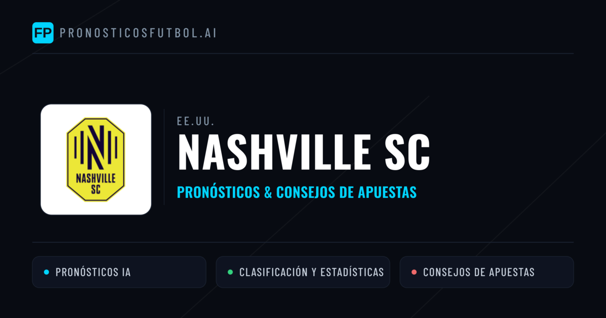 Nashville SC Pronósticos y estadísticas