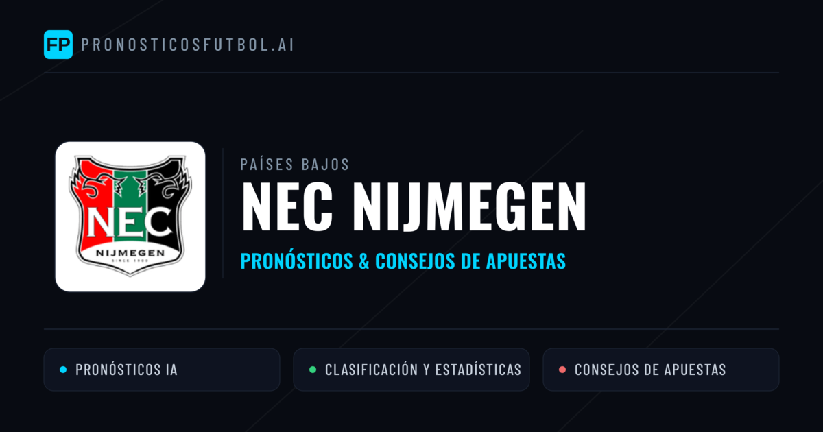 NEC Nijmegen Pronósticos y estadísticas
