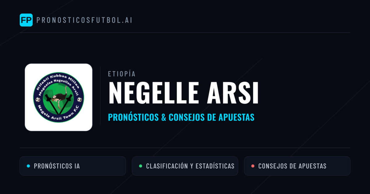 Negelle Arsi Pronósticos y estadísticas