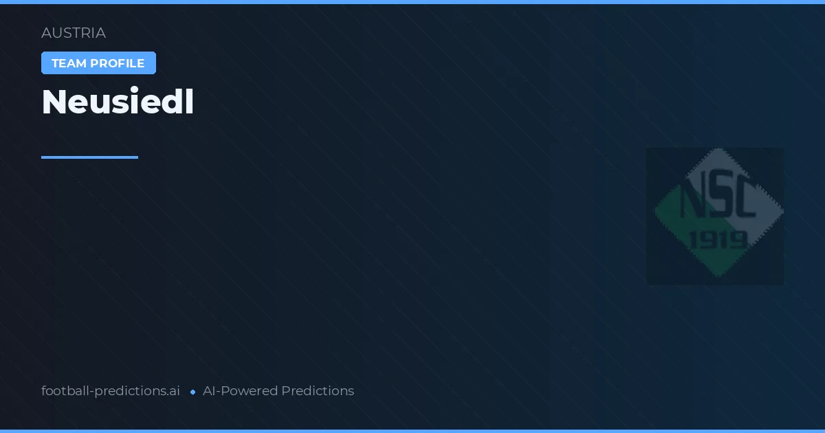 Neusiedl Pronósticos y estadísticas