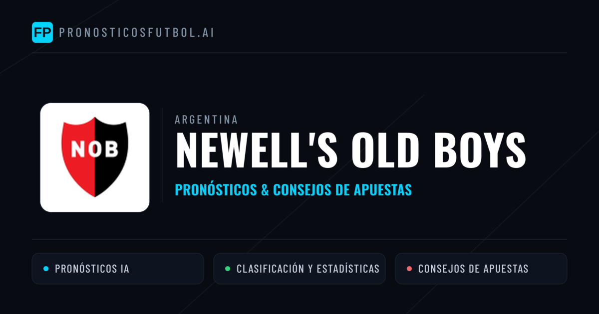 Newell's Old Boys Pronósticos y estadísticas