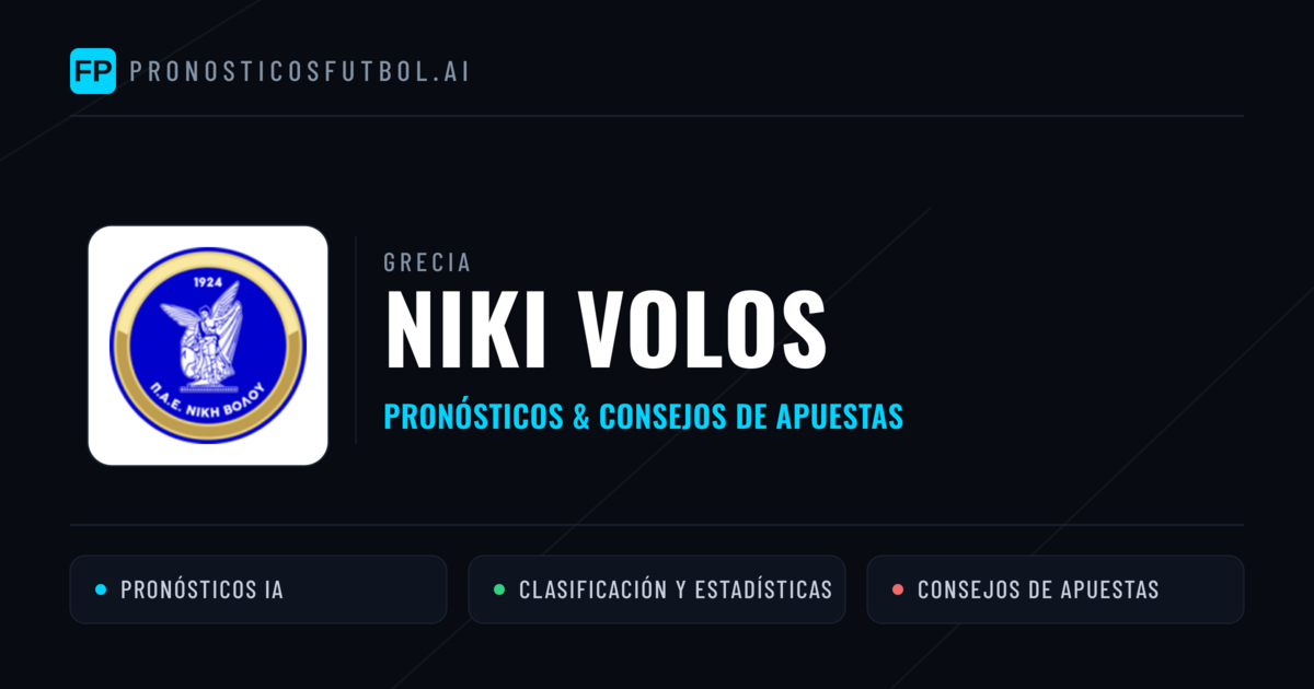 Niki Volos Pronósticos y estadísticas