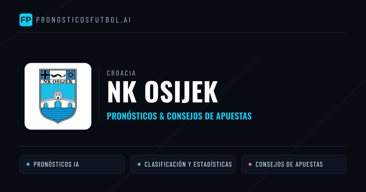 NK Osijek Pronósticos y estadísticas