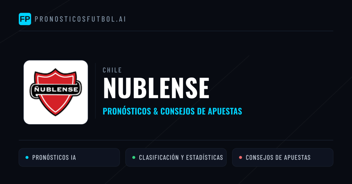 Nublense Pronósticos y estadísticas