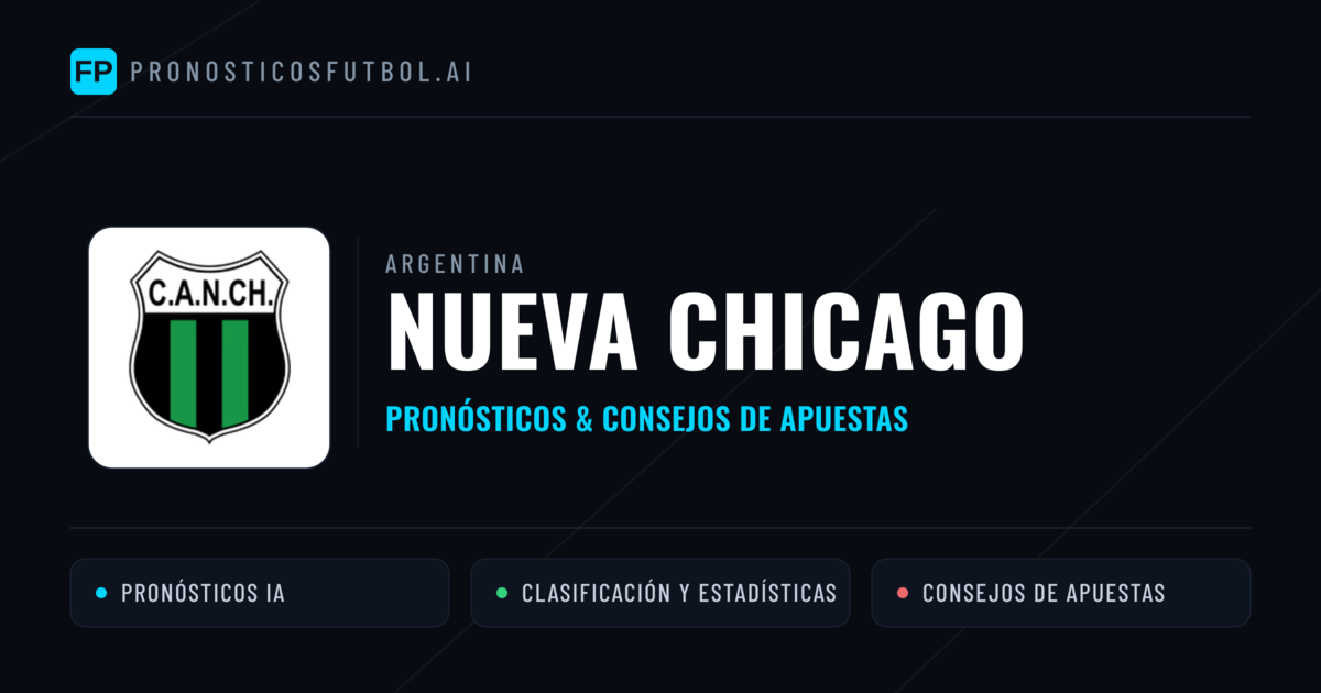 Nueva Chicago Pronósticos y estadísticas