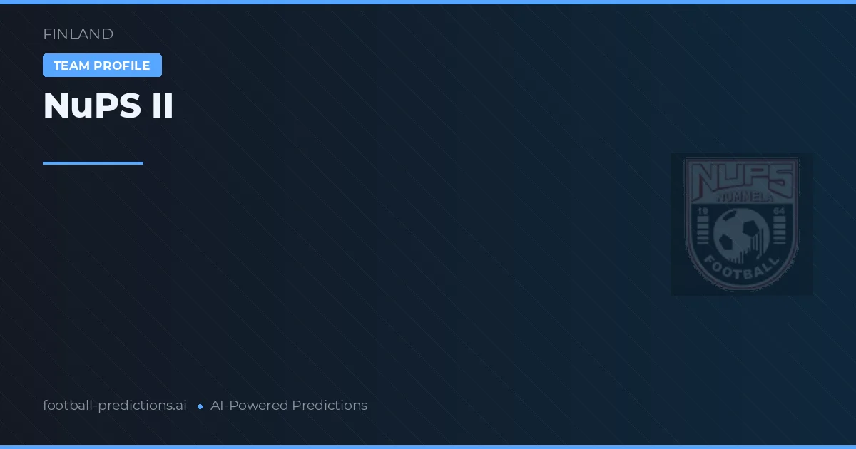 NuPS II Pronósticos y estadísticas