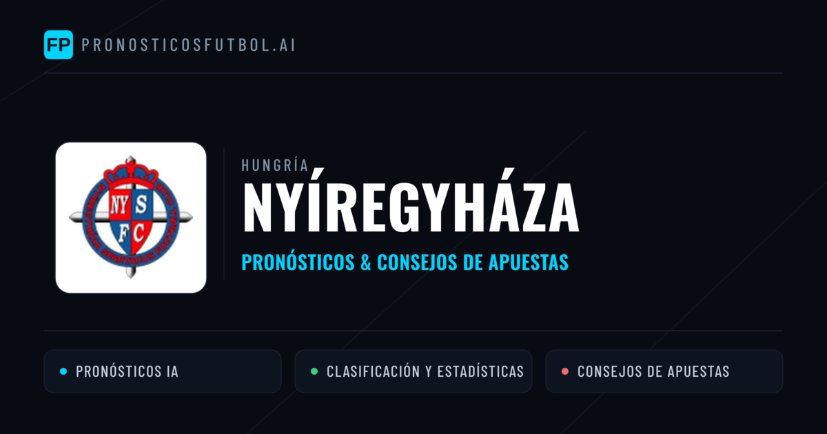Nyíregyháza Pronósticos y estadísticas