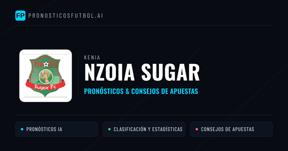 Nzoia Sugar Pronósticos y estadísticas