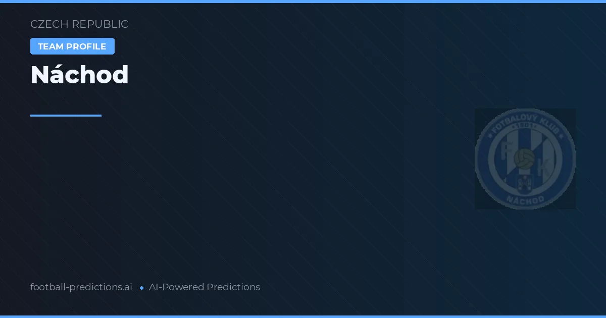 Náchod Pronósticos y estadísticas