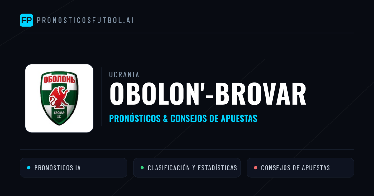 Obolon'-Brovar Pronósticos y estadísticas