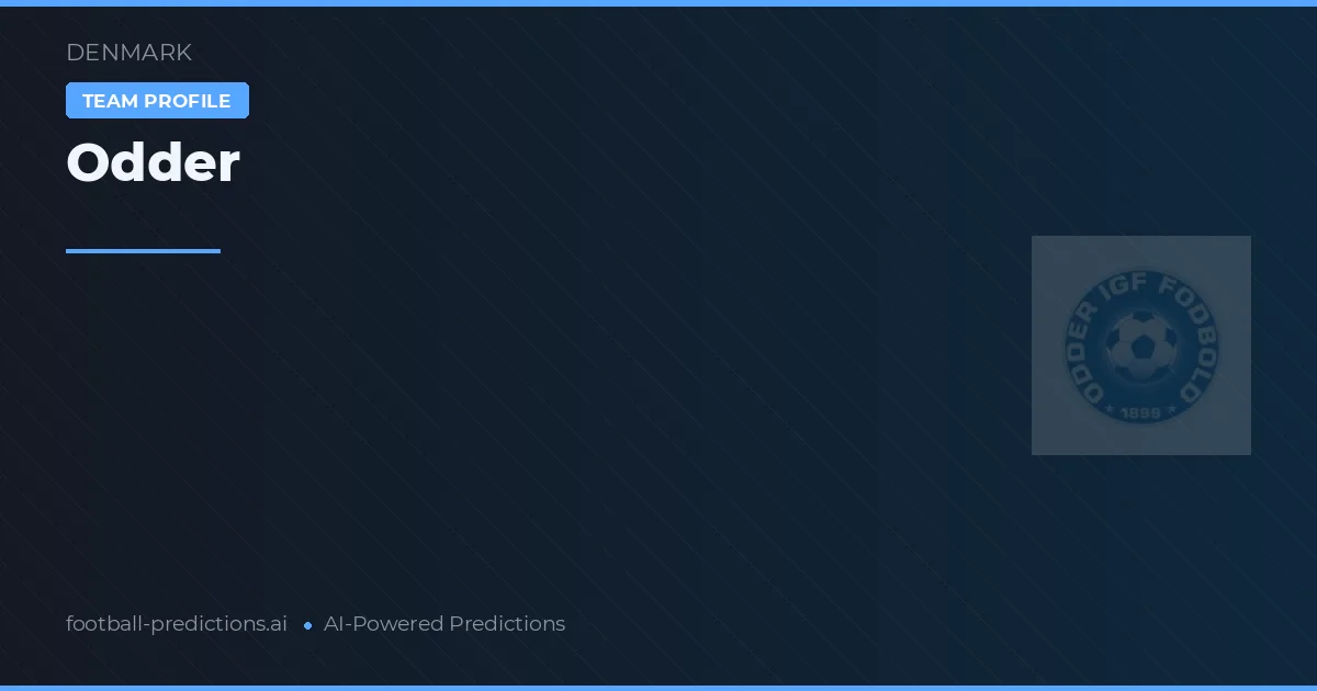 Odder Pronósticos y estadísticas