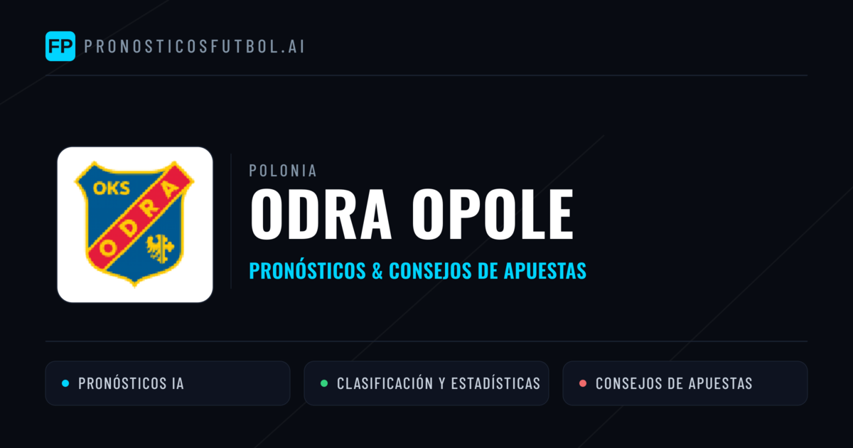 Odra Opole Pronósticos y estadísticas