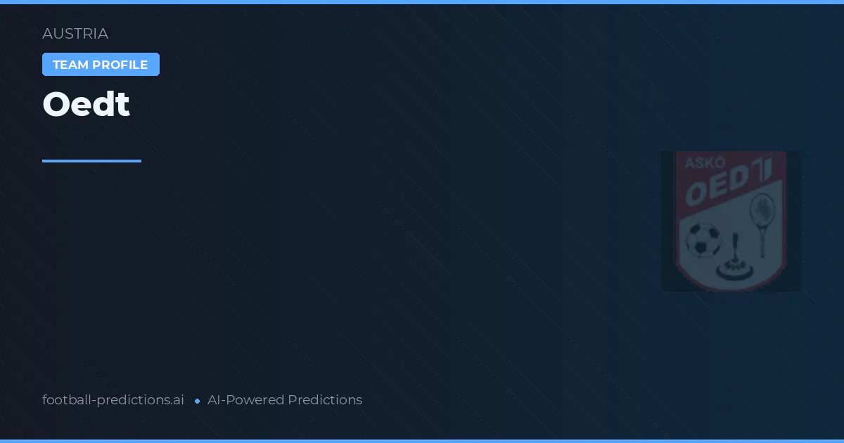 Oedt Pronósticos y estadísticas