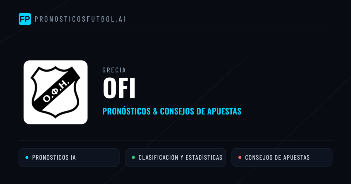 OFI Pronósticos y estadísticas