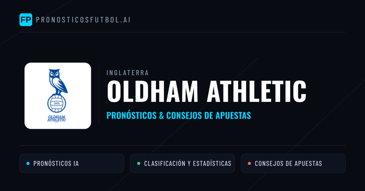 Oldham Athletic Pronósticos y estadísticas