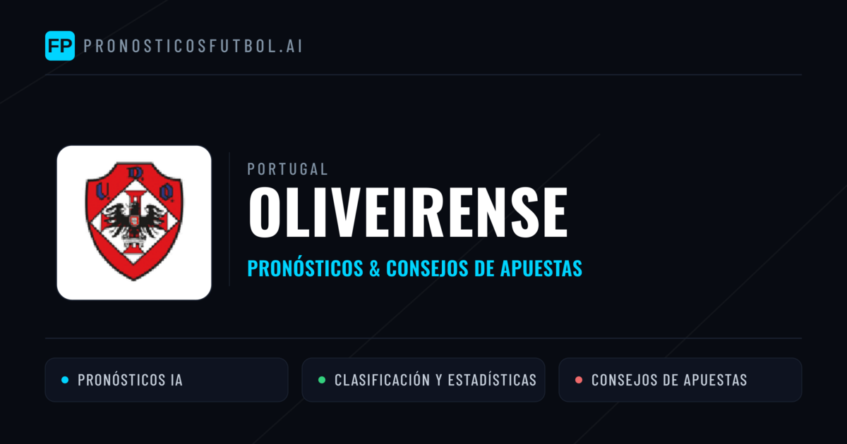 Oliveirense Pronósticos y estadísticas