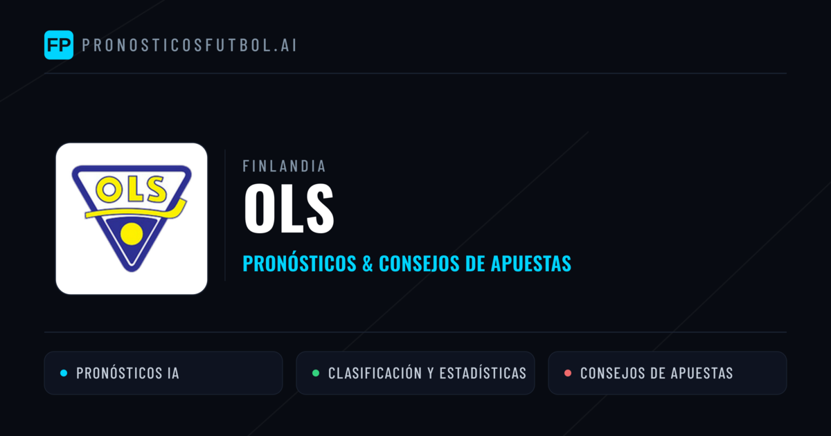 OLS Pronósticos y estadísticas