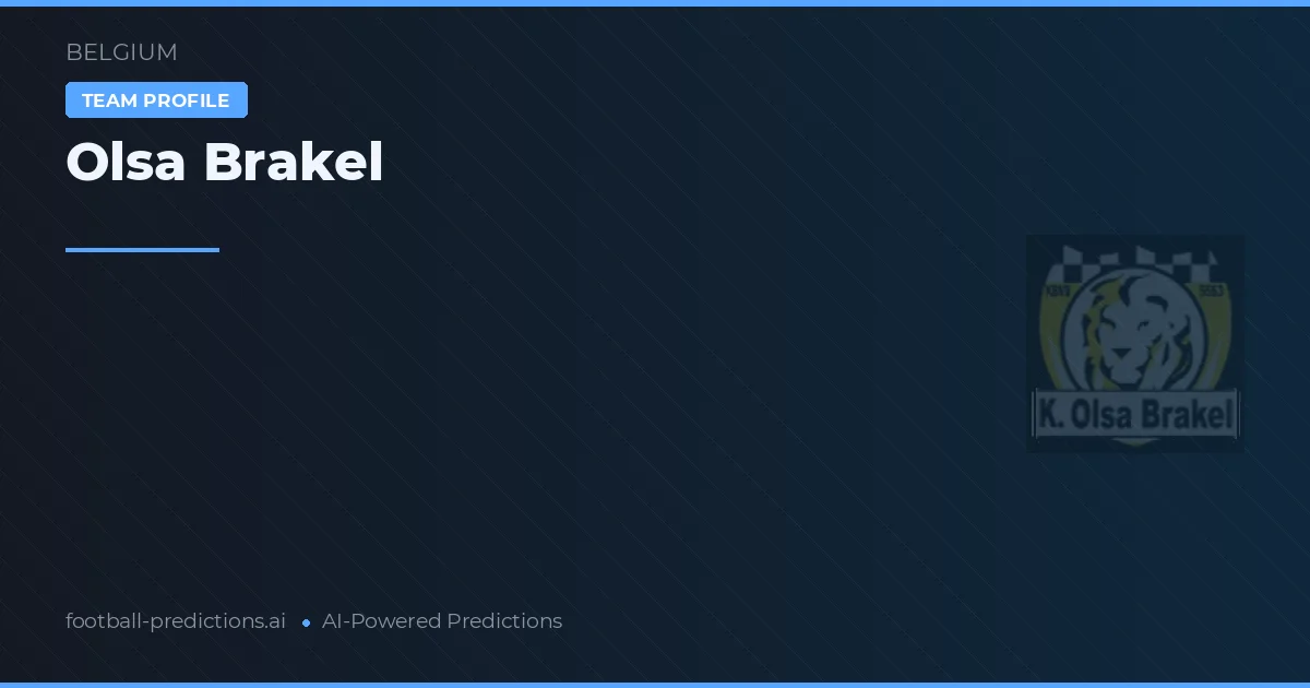 Olsa Brakel Pronósticos y estadísticas