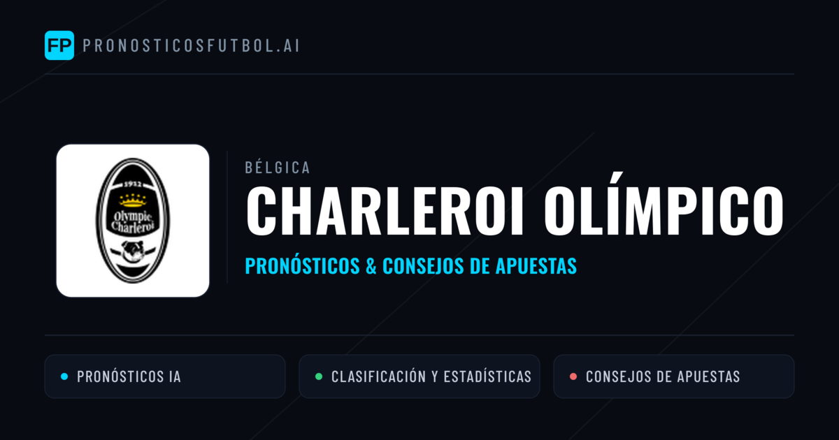 Charleroi Olímpico Pronósticos y estadísticas