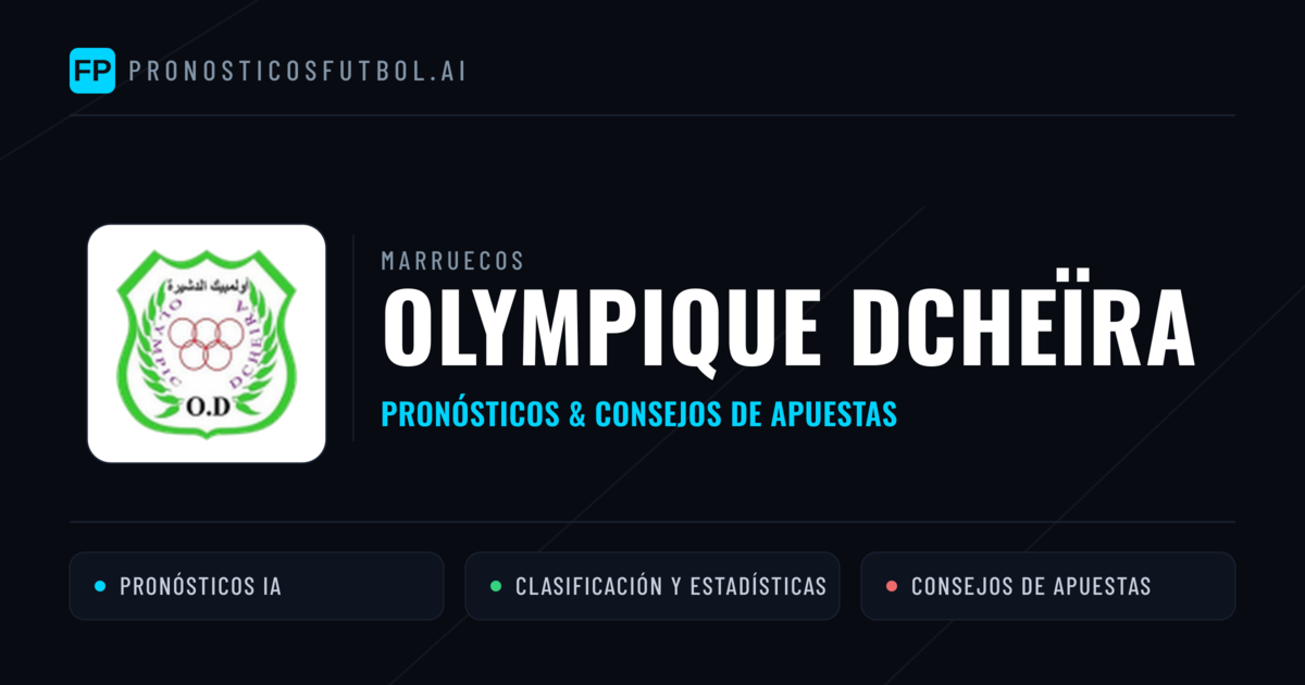 Olympique Dcheïra Pronósticos y estadísticas
