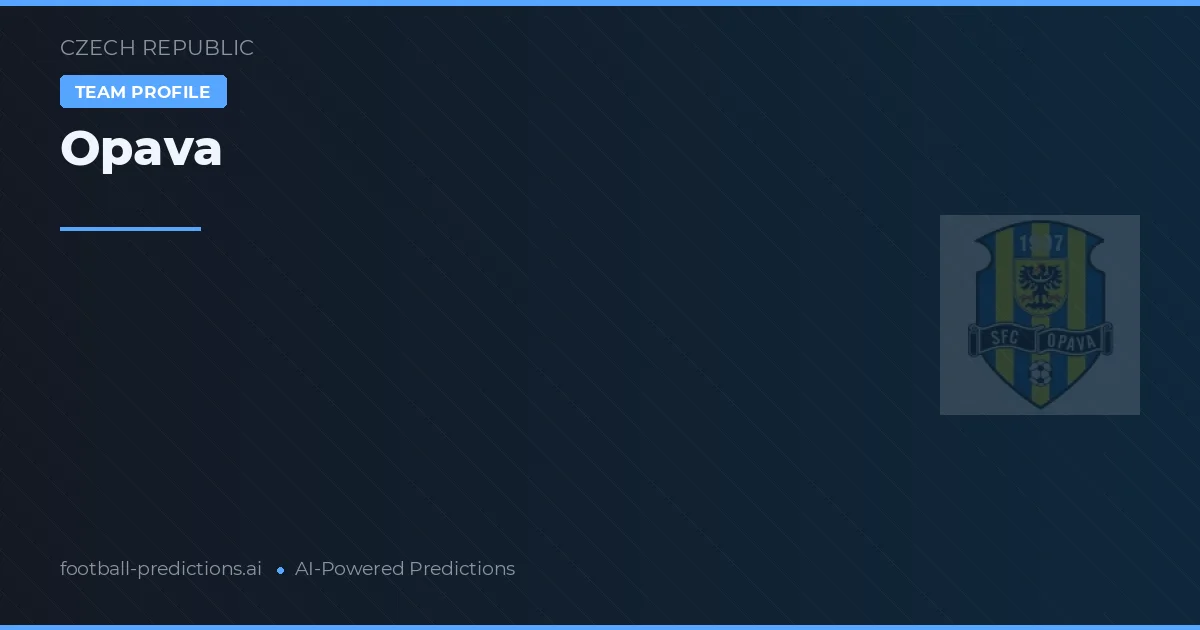 Opava Pronósticos y estadísticas