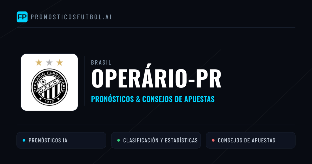 Operário-PR Pronósticos y estadísticas