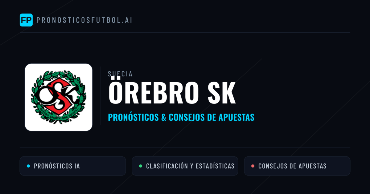 Örebro SK Pronósticos y estadísticas