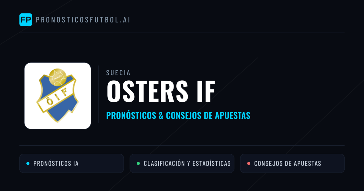 Osters IF Pronósticos y estadísticas