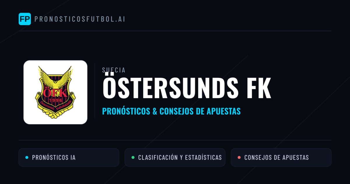 Östersunds FK Pronósticos y estadísticas