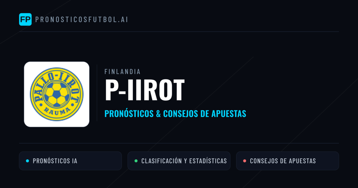P-Iirot Pronósticos y estadísticas