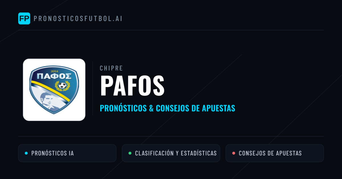 Pafos Pronósticos y estadísticas