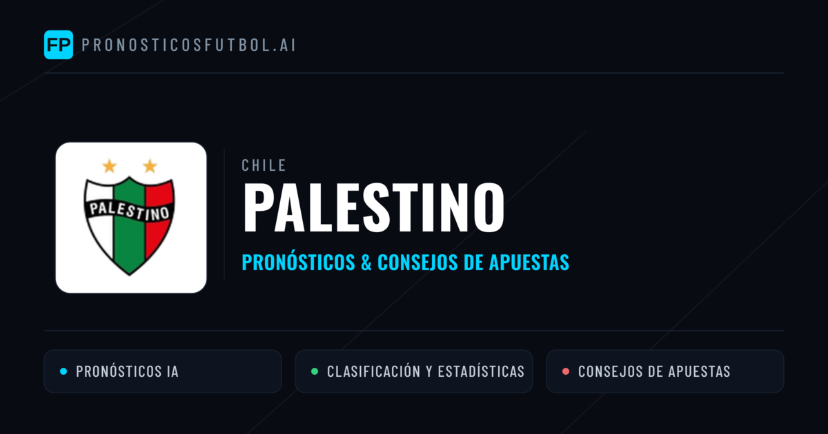 Palestino Pronósticos y estadísticas