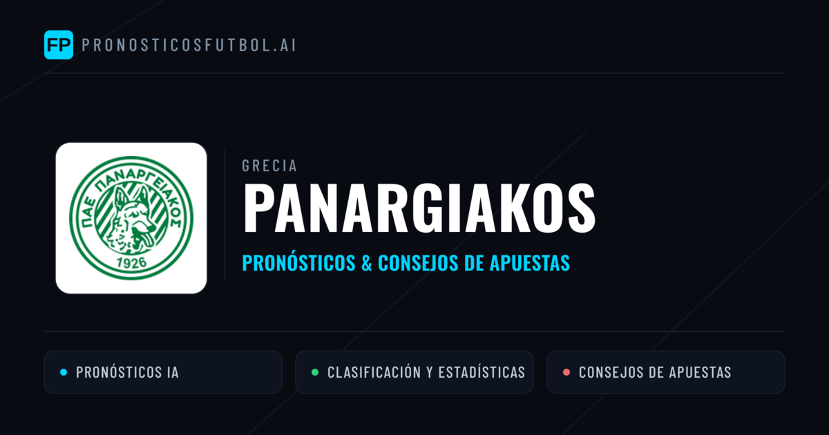 Panargiakos Pronósticos y estadísticas