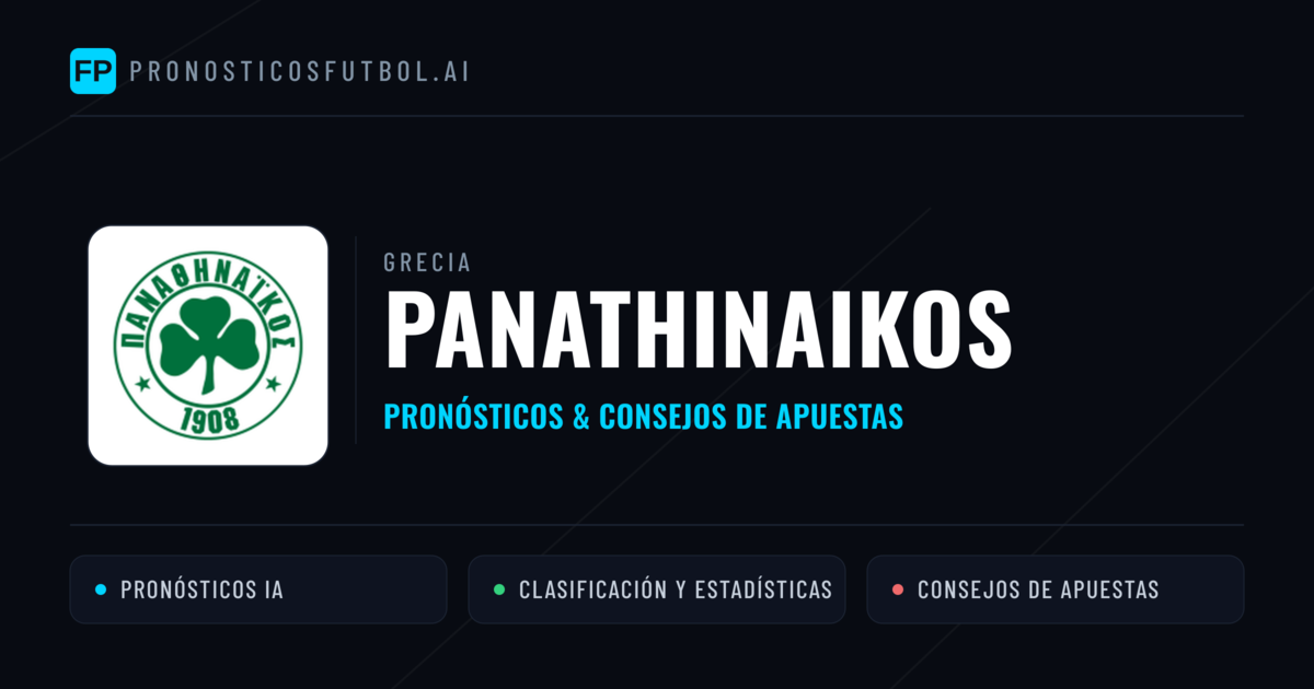 Panathinaikos Pronósticos y estadísticas