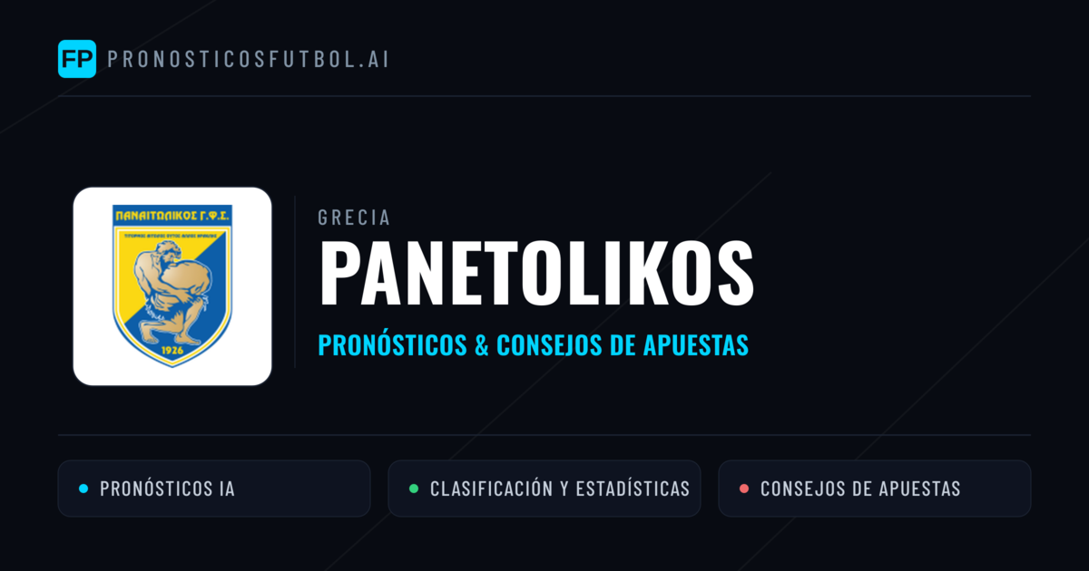 Panetolikos Pronósticos y estadísticas