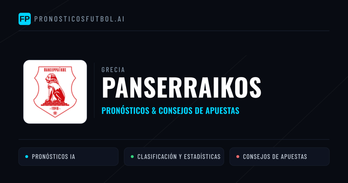 Panserraikos Pronósticos y estadísticas