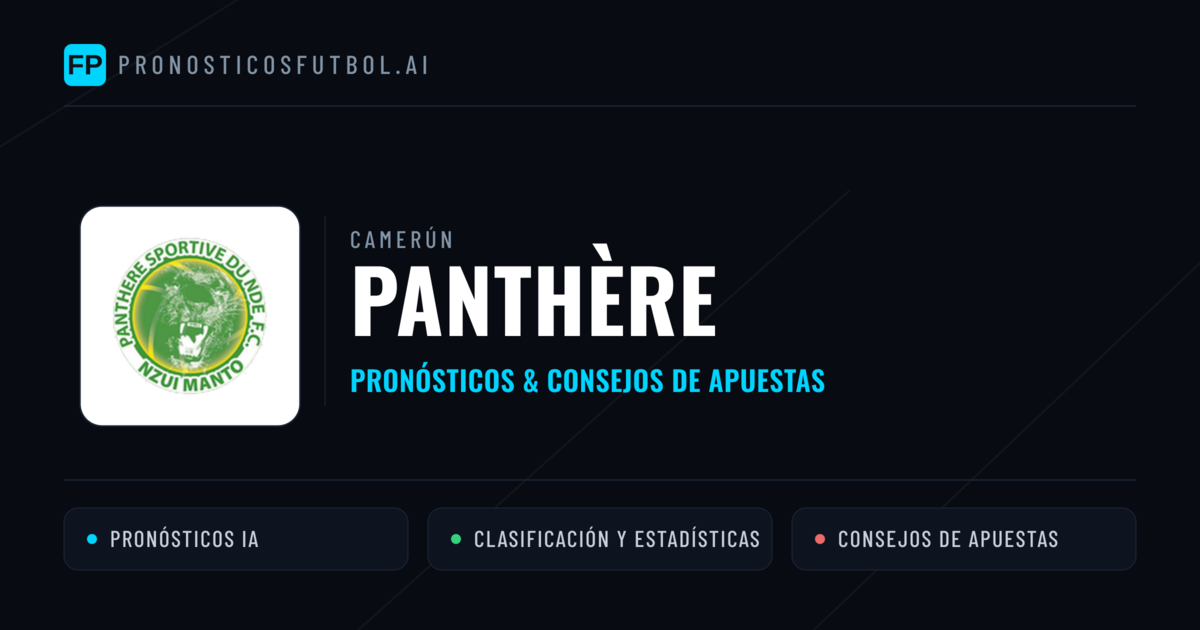 Panthère Pronósticos y estadísticas