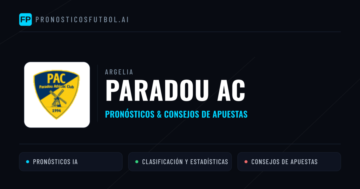 Paradou AC Pronósticos y estadísticas