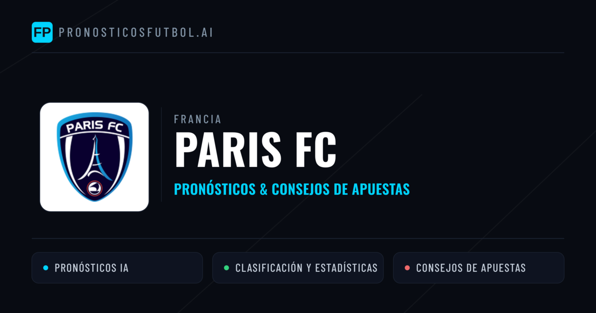 Paris FC Pronósticos y estadísticas