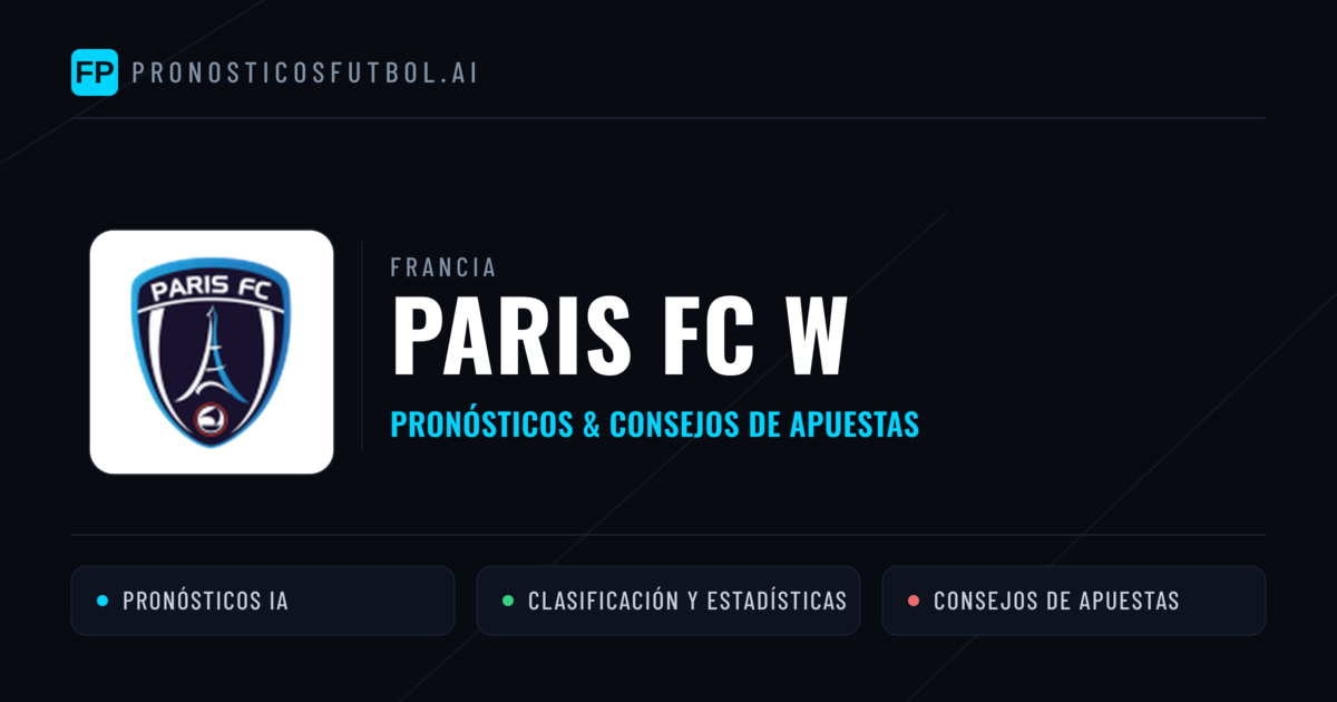 Paris FC W Pronósticos y estadísticas