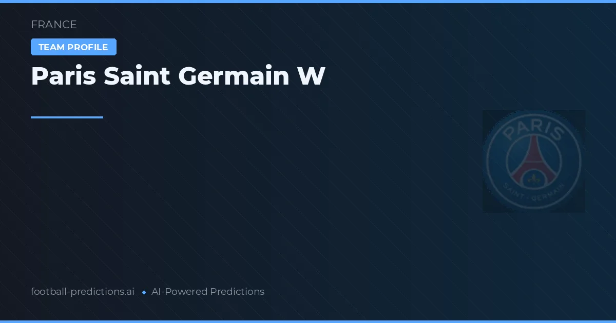 Paris Saint Germain W Pronósticos y estadísticas
