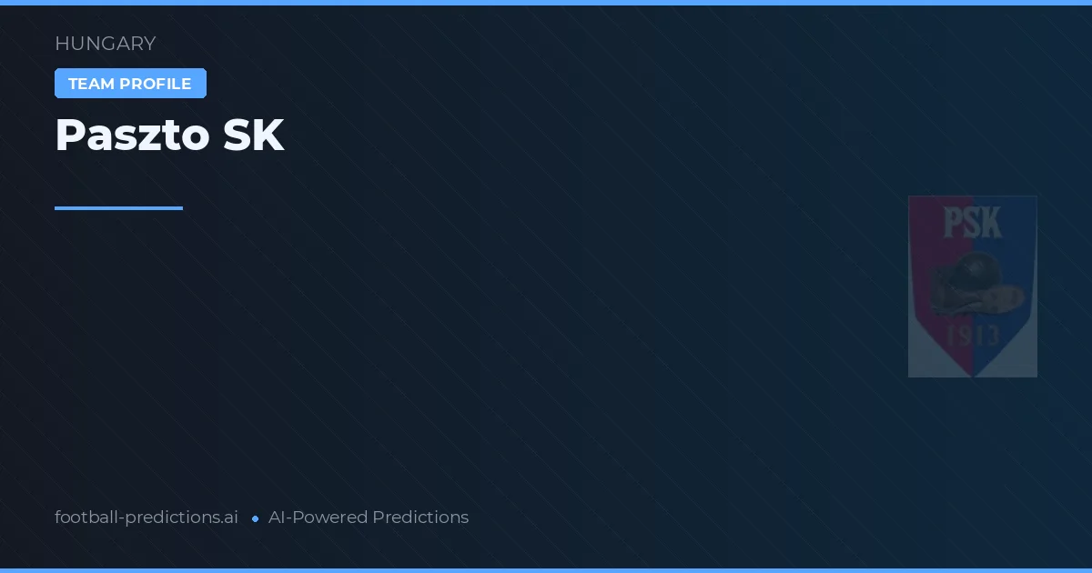 Paszto SK Pronósticos y estadísticas