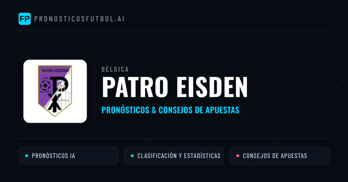 Patro Eisden Pronósticos y estadísticas