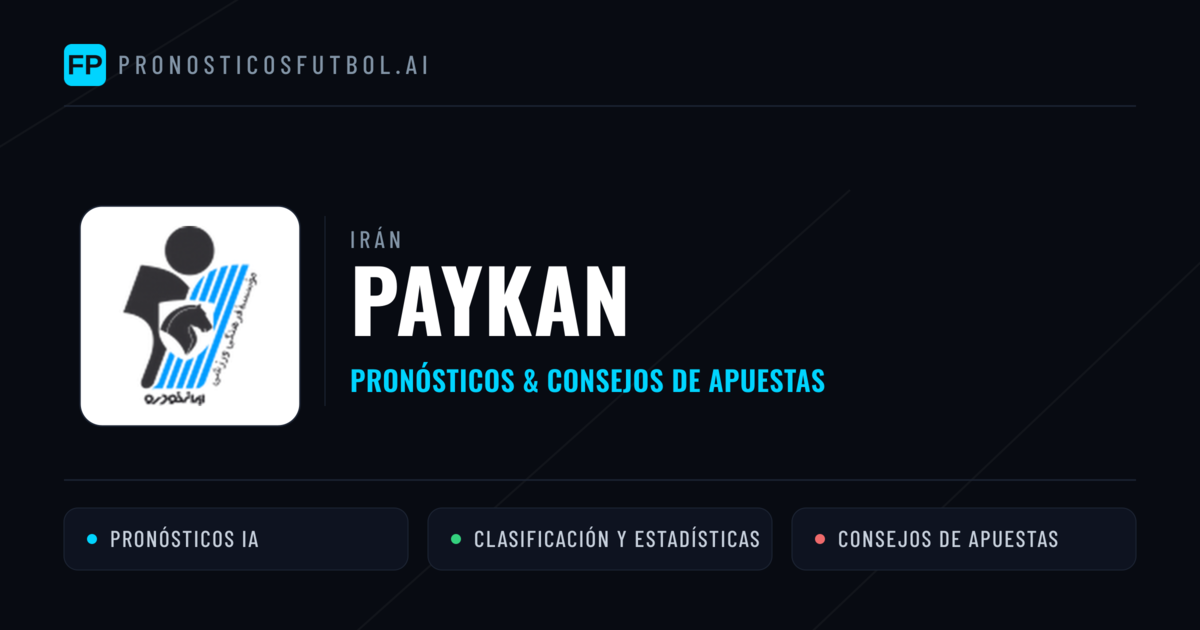 Paykan Pronósticos y estadísticas