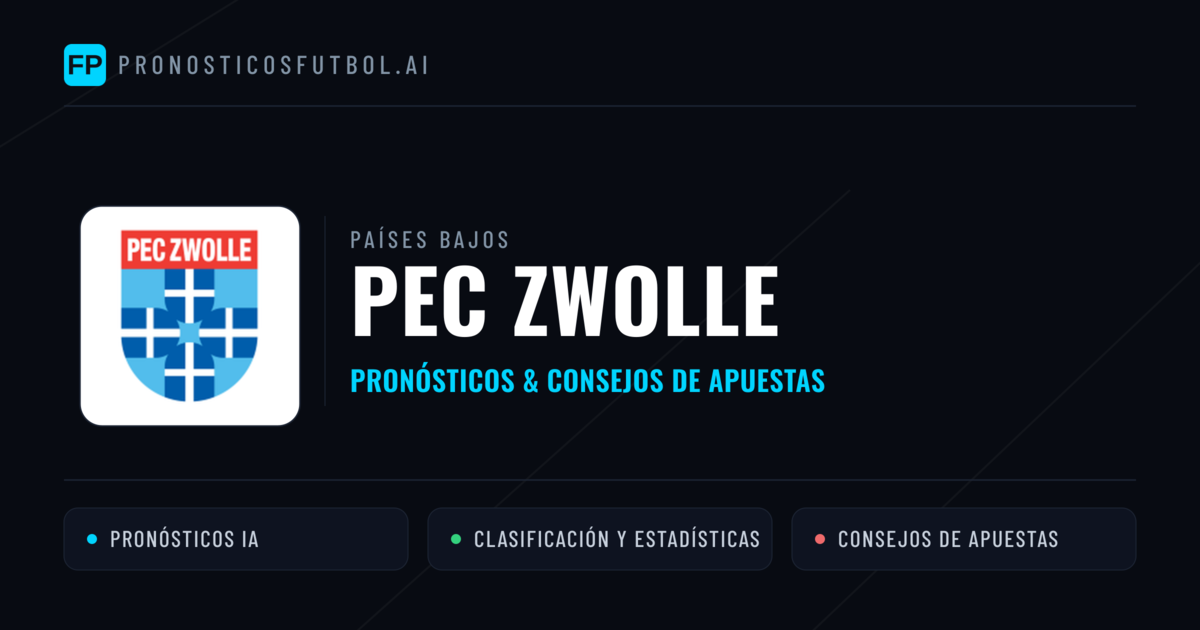PEC Zwolle Pronósticos y estadísticas