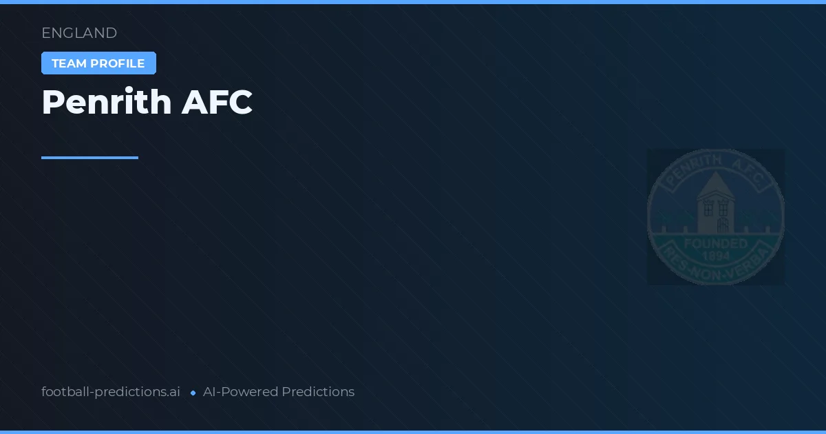 Penrith AFC Pronósticos y estadísticas