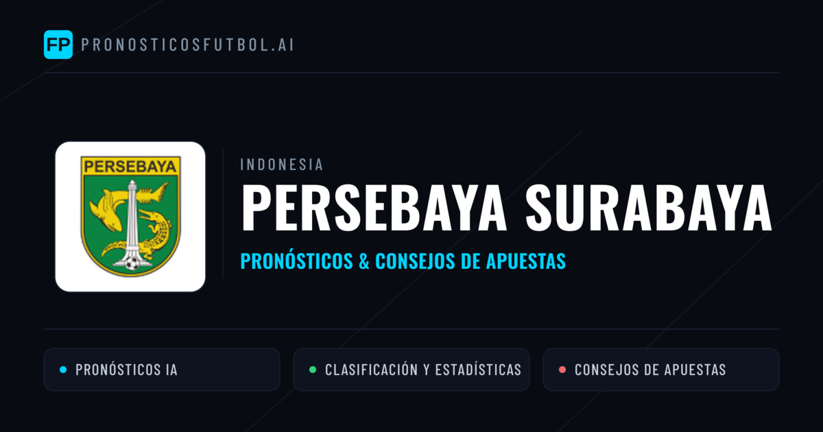 Persebaya Surabaya Pronósticos y estadísticas